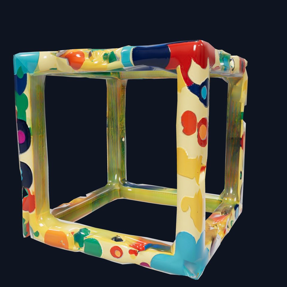 Colorful Geometric Patterned Picture Frame Model Pack